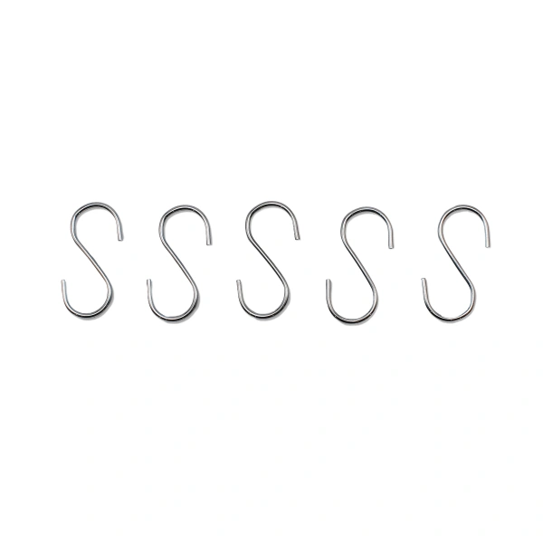 Крючок для рейлинга S-образный (5 шт)